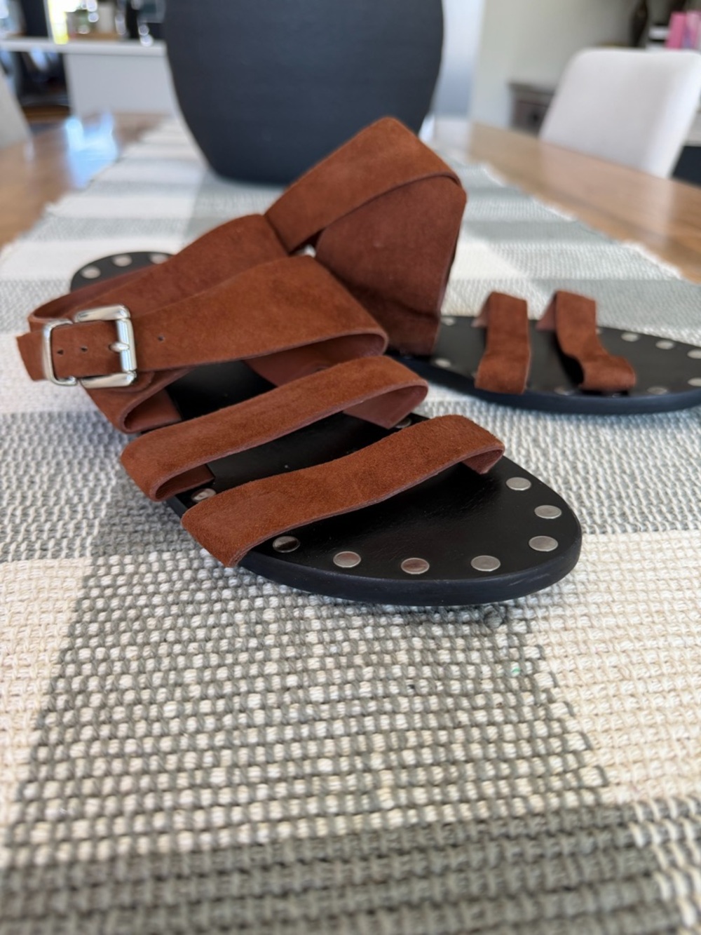 Sol Sana Suede Multi-Strap Sandals
